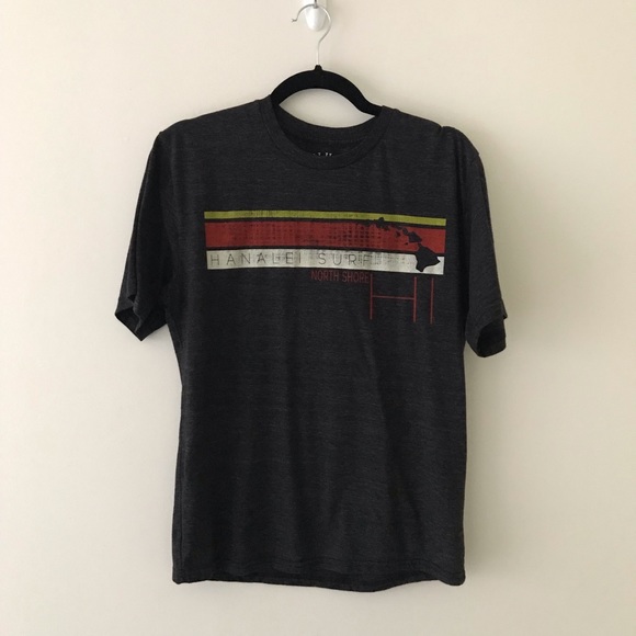 Blue 84 Tops - HAWAII Hanalei Surf Super Soft Graphic Tee